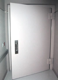 Neutron shielded door