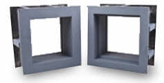 Ray Bar Hollow Metal Xray Control Window Frames