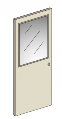 RAY-BAR BALLISTIC RESISTANT METAL DOOR